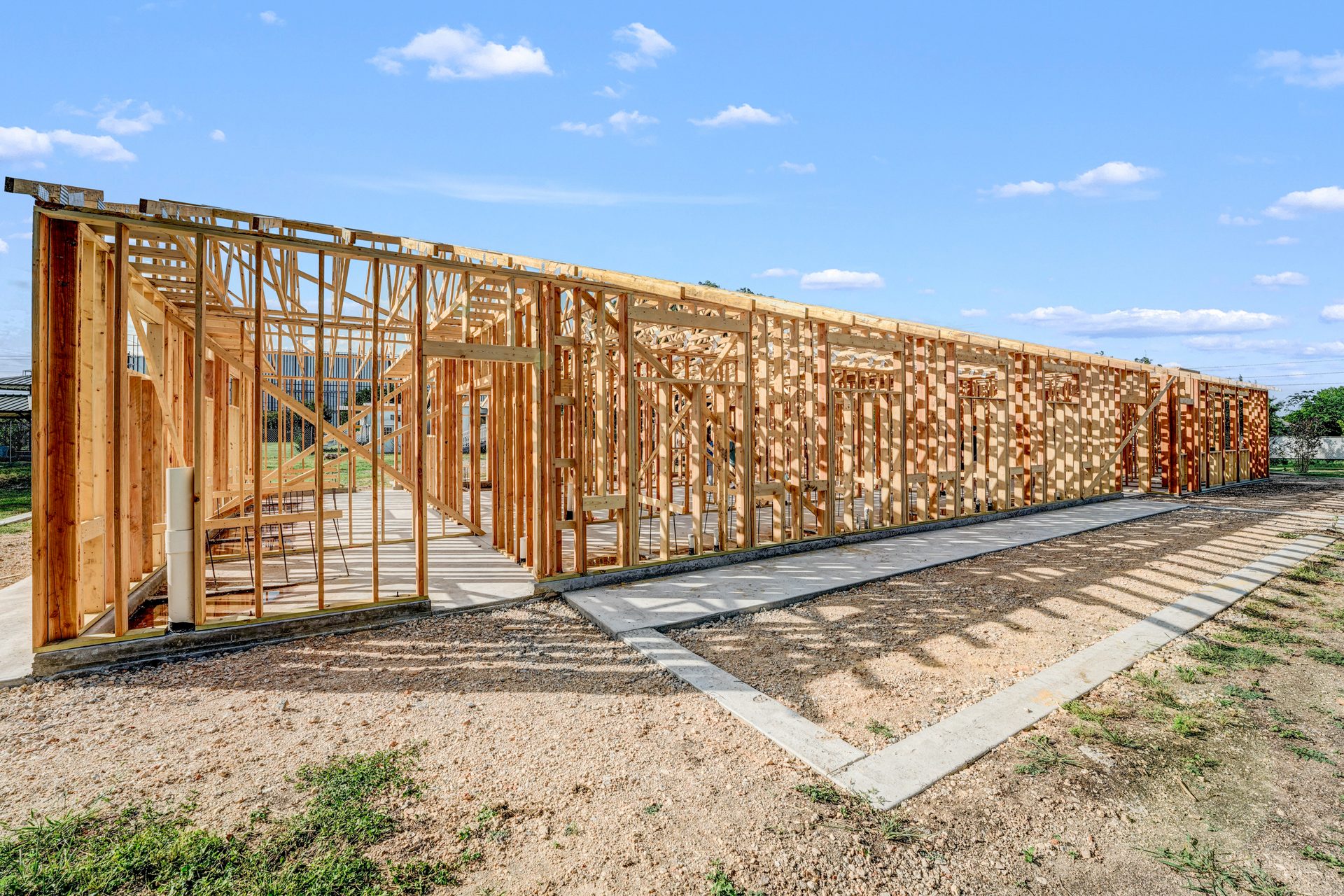 Tails of Hope animal shelter framing, Leander, TX, photo 5