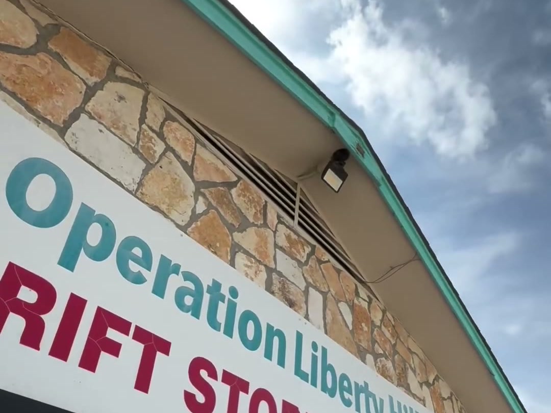 The Operation Liberty Hill thrift store and food pantry, where the donated supplies are distributed to families in the area