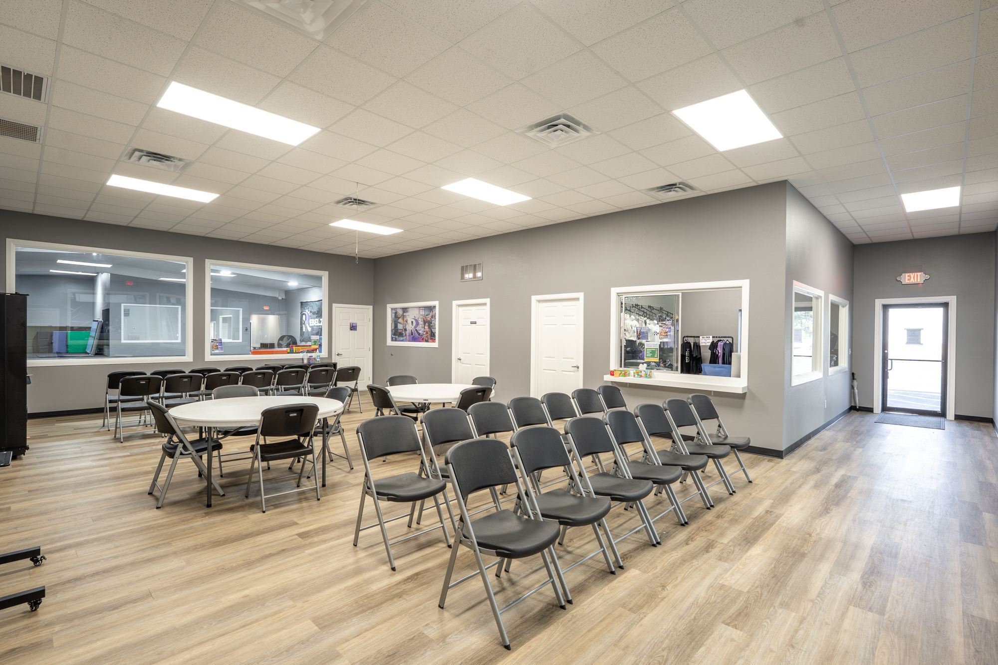 Rebelz Gym parent lobby and viewing area