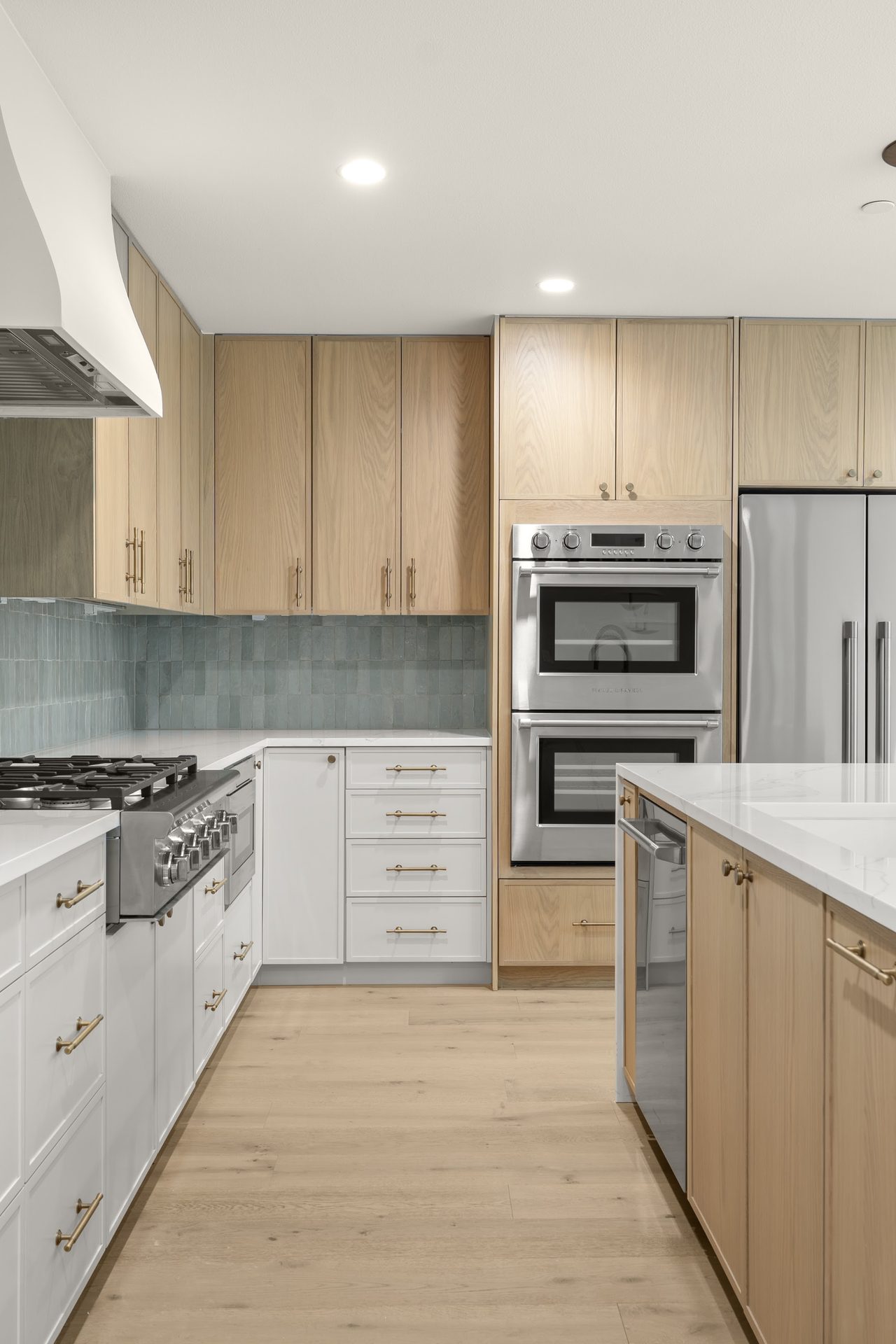 Castle Ridge finished kitchen with double oven and pantry, Lost Creek, Austin, TX