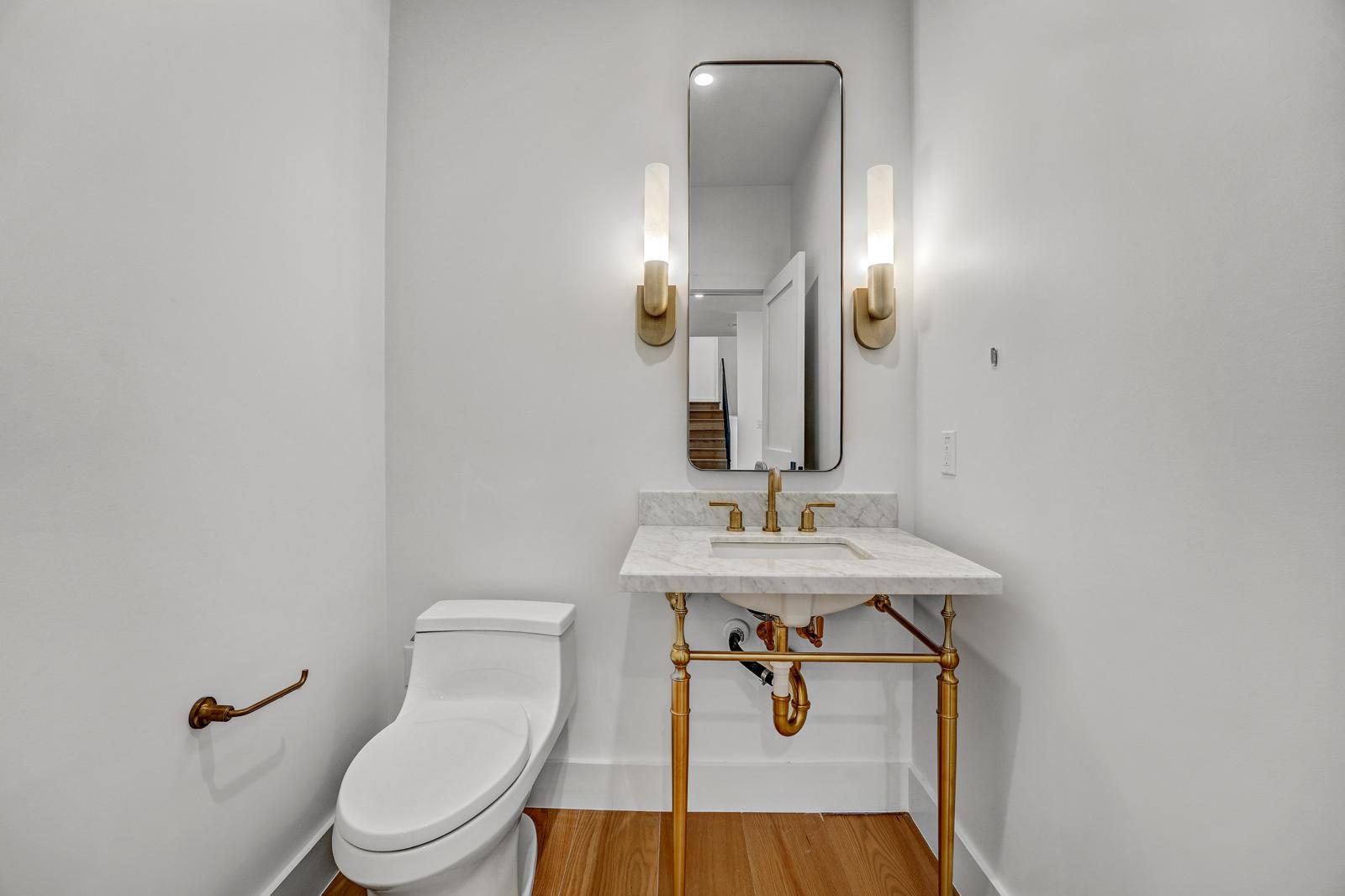 Mandeville finished powder room, Anderson Mill, NW Austin, TX